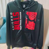felpa nba 100% poliestere nera Chicago bulls 
