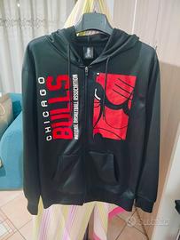 felpa nba 100% poliestere nera Chicago bulls 