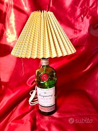 Lampada con bottiglia artigianale