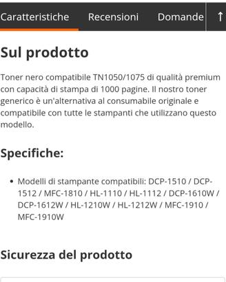 Toner TN1050/1075