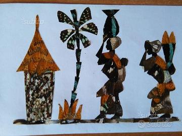 Quadri fatti con ali di farfalle africane