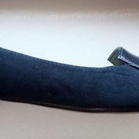 36 donna eleganti, blu scamosciate e vernice NUOVE