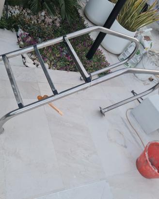 scala per piscina in acciaio 