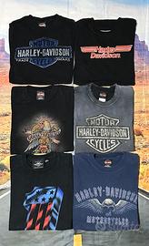 6 T-shirt taglia M Originali Harley Davidson