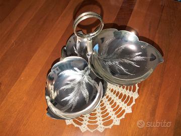 Porta confetti o caramelle Silver Plate