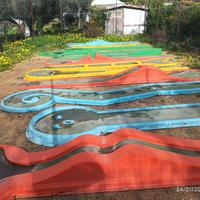 Piste minigolf in vetroresina professionali