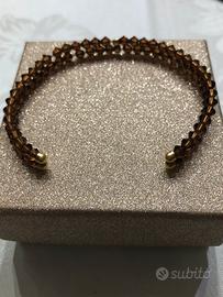 Bracciale (bangle) SWAROVSKI e ORO 18 CARATI