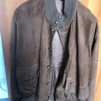 Giubbotto in renna marrone chiaro