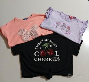 Set 3 T-shirt bambina 10 anni