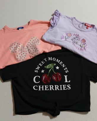 Set 3 T-shirt bambina 10 anni