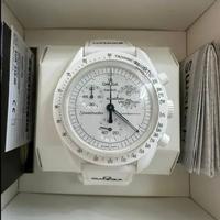 Omega x Swatch bianco mission to the Moonphase