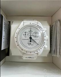 Omega x Swatch bianco mission to the Moonphase