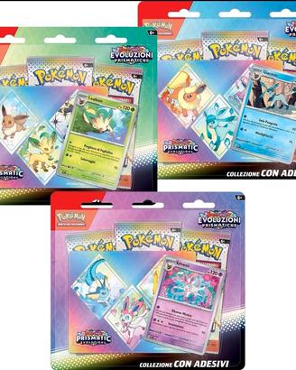 Pokémon evoluzioni prismatiche con adesivi 