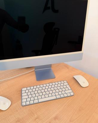 Imac 24 M4 colore blu ultimo modello mac