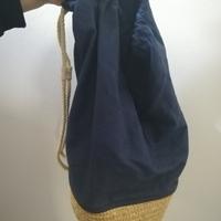 Borsa paglia e tela