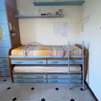 2 letti salvaspazio camera bimbi- Moretti Compact