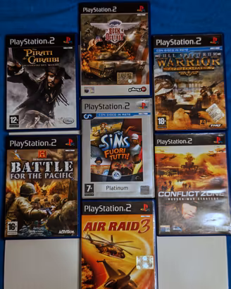 Lotto 7 Giochi PS2 PAL Italia