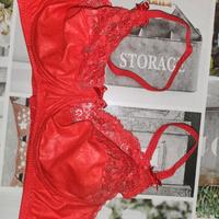 reggiseno rosso in pizzo