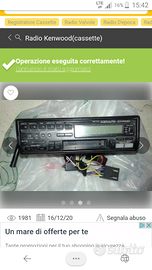 Radio kenwood(cassetta)