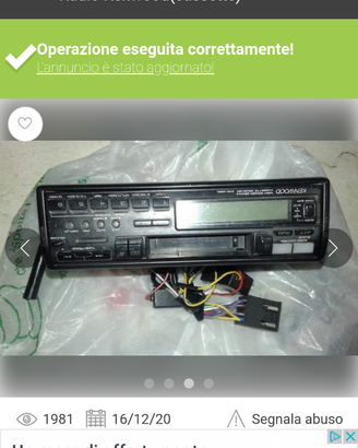 Radio kenwood(cassetta)