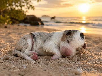 Cucciolo blue merle pastore australiano