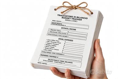 Tracciatore di Bilancio / Budget Tracker 50 fogli