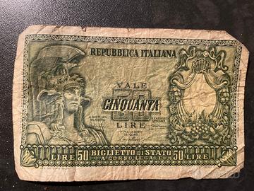 Banconota 50 lire 1951