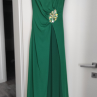 Abito da cerimonia verde smeraldo