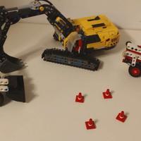 Lego Technic - escavatore 42121, bulldozer 42116