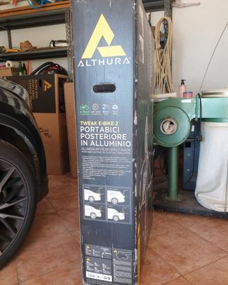 portabici posteriore in alluminio