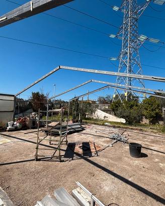 Capannone ferro 10x15m - 6 capriate + 30 pannelli