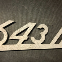 Scritta in alluminio autocarro fiat 643
