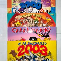 Lotto 5 calendari Looney Tunes 1999 - 2003