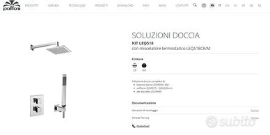 🚿 KIT DOCCIA PAFFONI LEVEL – NUOVO