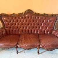 Divano Antico in Vera Pelle