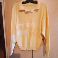 Polo/Maglione giallo-bianco