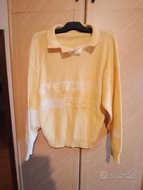 Polo/Maglione giallo-bianco