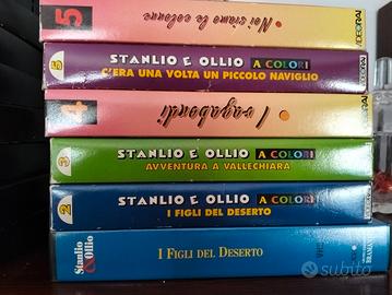 videocassette VHS Stanlio e Ollio