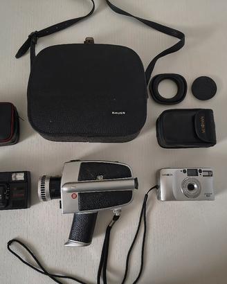 macchine fotografiche e cinepresa vintage 