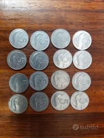 Collezione monete da 5 lire
