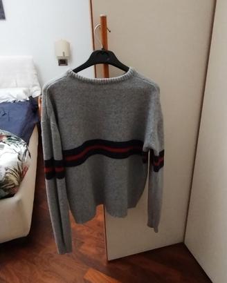 Brandy Melville - Maglia grigio con riga centrale