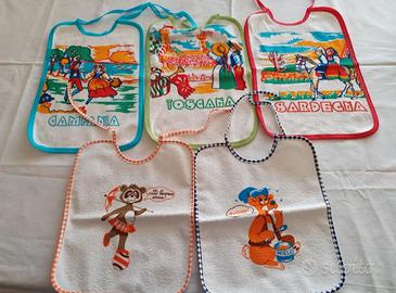 Bavaglini bimbi grandi e colorati. 