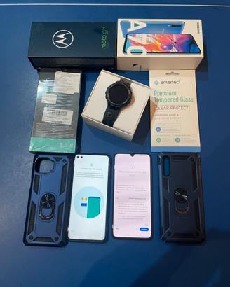 Due smartphone Android ed orologio