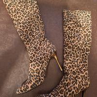 stivale leopardato animalier