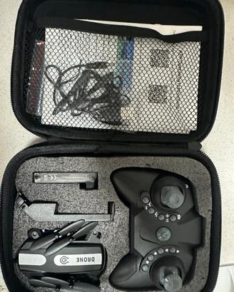 Drone con custodio,radiocomando e accessori comple
