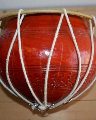 TAMBURO ETNICO IN TERRACOTTA