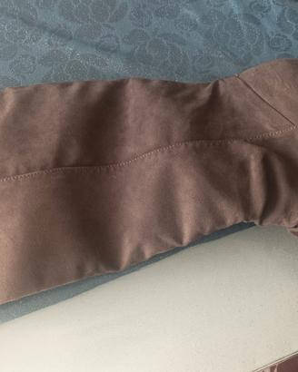 stivali donna beige scamosciati taglia 39