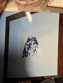 Litografia “Gli Amanti” Renato Gattuso
