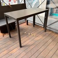 Tavolo metallo 110x60 h 74 marrone