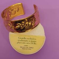 Bracciale rigido placcato oro